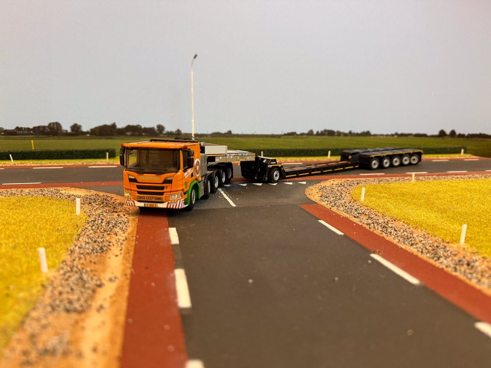 WSI Scania P Low 10x4 Nooteboom pendel X V.d. Vlist 1:50, Hobby en Vrije tijd, Modelauto's | 1:50, Ophalen of Verzenden, Nieuw