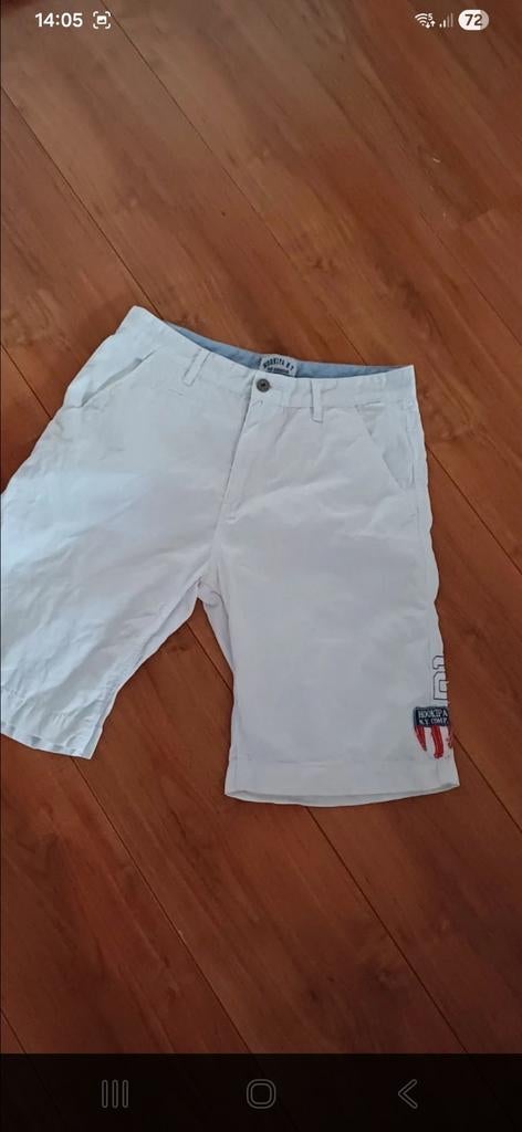 Hookipa mooie witte heren korte broek  maat M, Maat 48/50 (M), Wit, Ophalen of Verzenden, Zo goed als nieuw