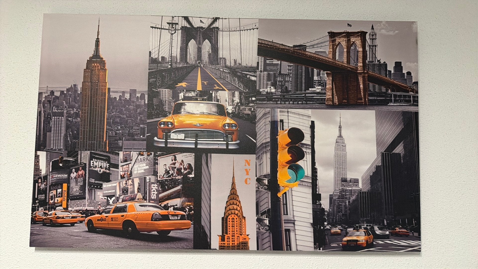 NYC op canvas, Antiek en Kunst, Ophalen