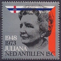 Nederlandse Antillen 479 postfris Regeringsjubileum 1973, Postzegels en Munten, Postzegels | Nederlandse Antillen en Aruba, Postfris