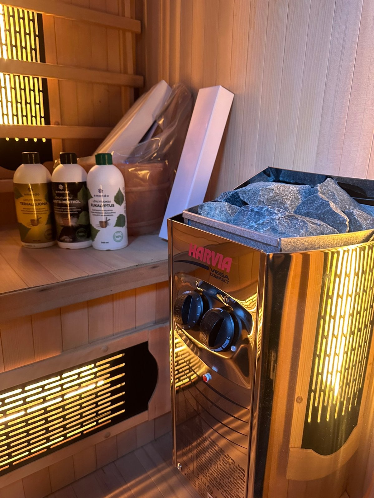 Showmodel Combi Sauna | Infrarood + 3,5kW Harvia 230V| OP=OP, Info@inner-stillness.nl, Verzenden, Fins of Traditioneel, 7665VB