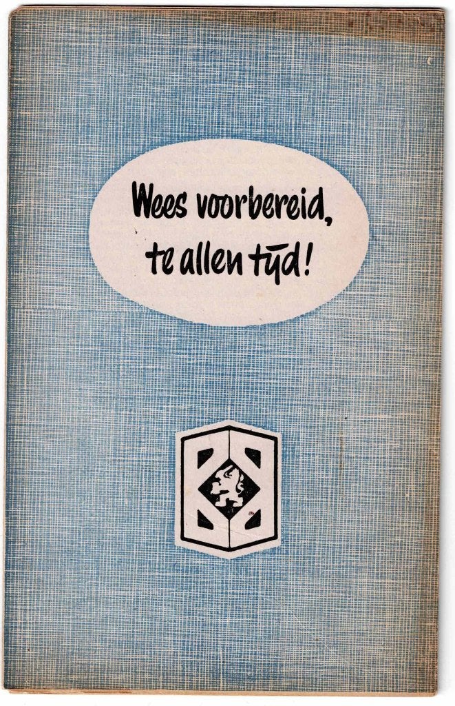 Bescherming Bevolking Wees voorbereid te allen tijd!, Verzamelen, Ophalen of Verzenden, Overige soorten, Nederland, Boek of Tijdschrift