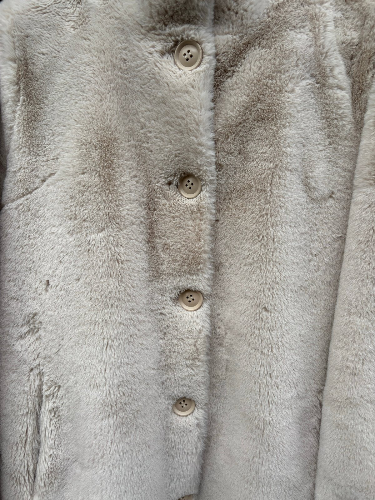 Rino&Pelle Halflange Teddy Jas Maat 40, Ophalen of Verzenden, Zo goed als nieuw, Maat 38/40 (M), Beige