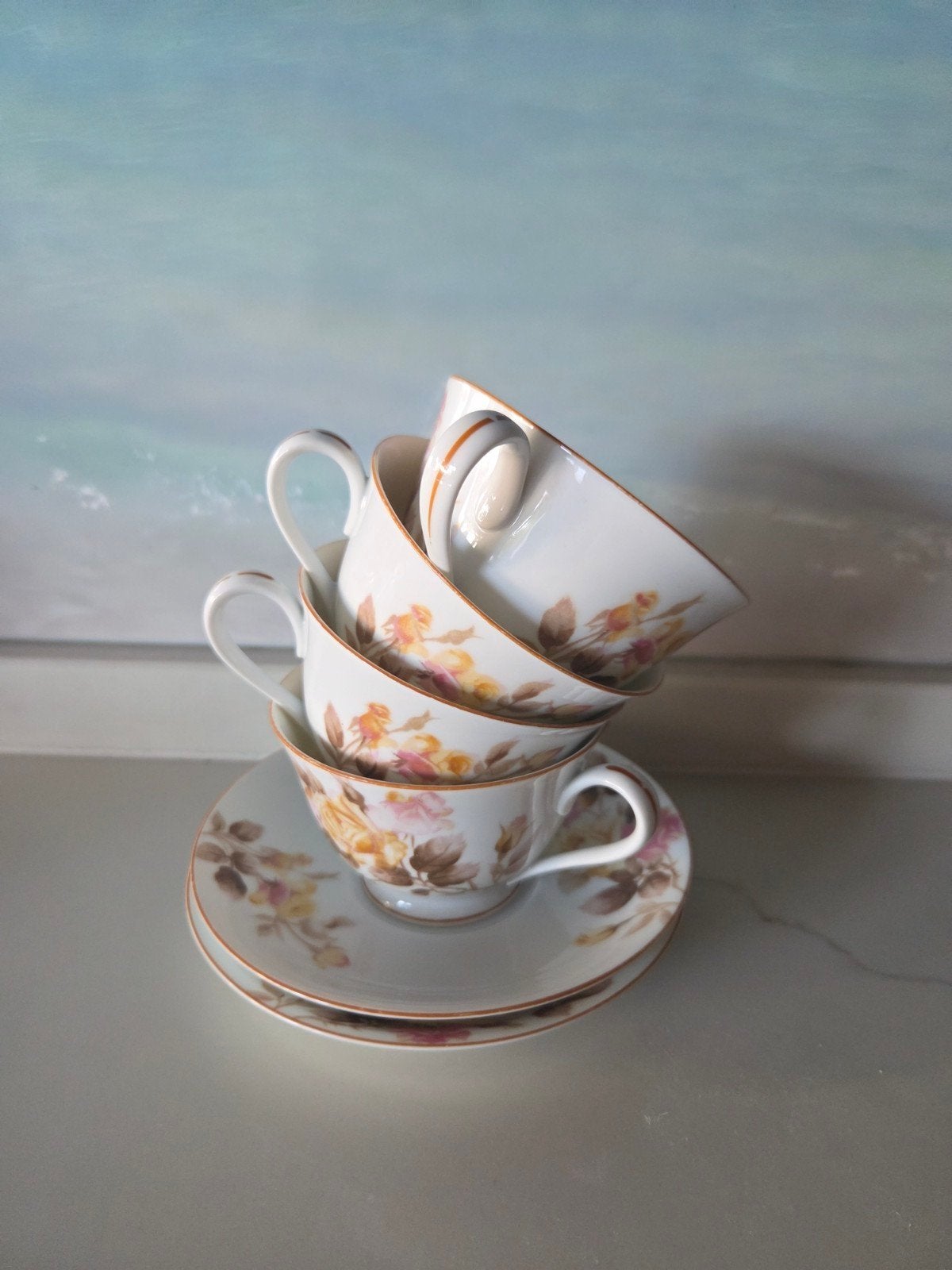 Prachtige vintage Noritake (Nippon Toki Kaisha) kop& schotel, Ophalen