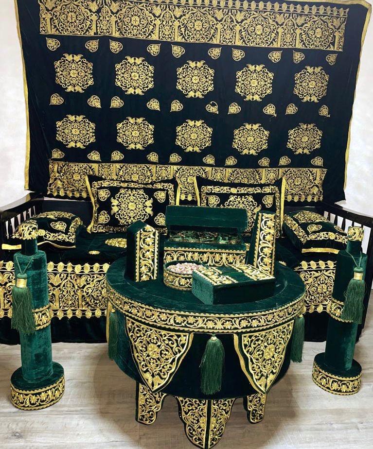 Henna set Groen Goud bruiloft feest, Ophalen, Zo goed als nieuw, Versiering, Geboorte of Huwelijk