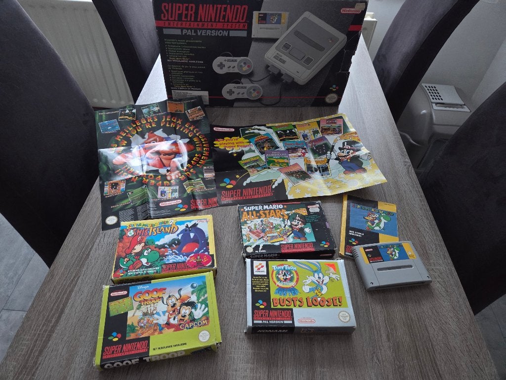 Super Nintendo SNES PAL Complete Set + 5 Top Spellen, Spelcomputers en Games, Spelcomputers | Nintendo Super NES, Ophalen of Verzenden