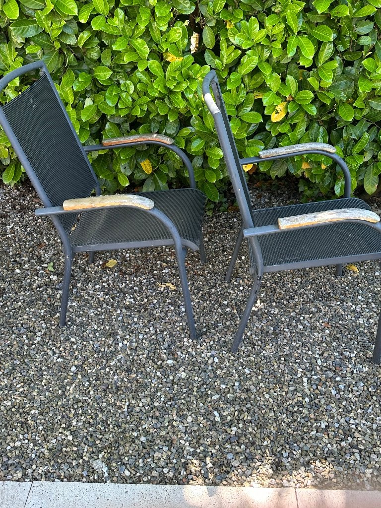 tuinstoelen, Ophalen, Gebruikt, Metaal, Stapelbaar