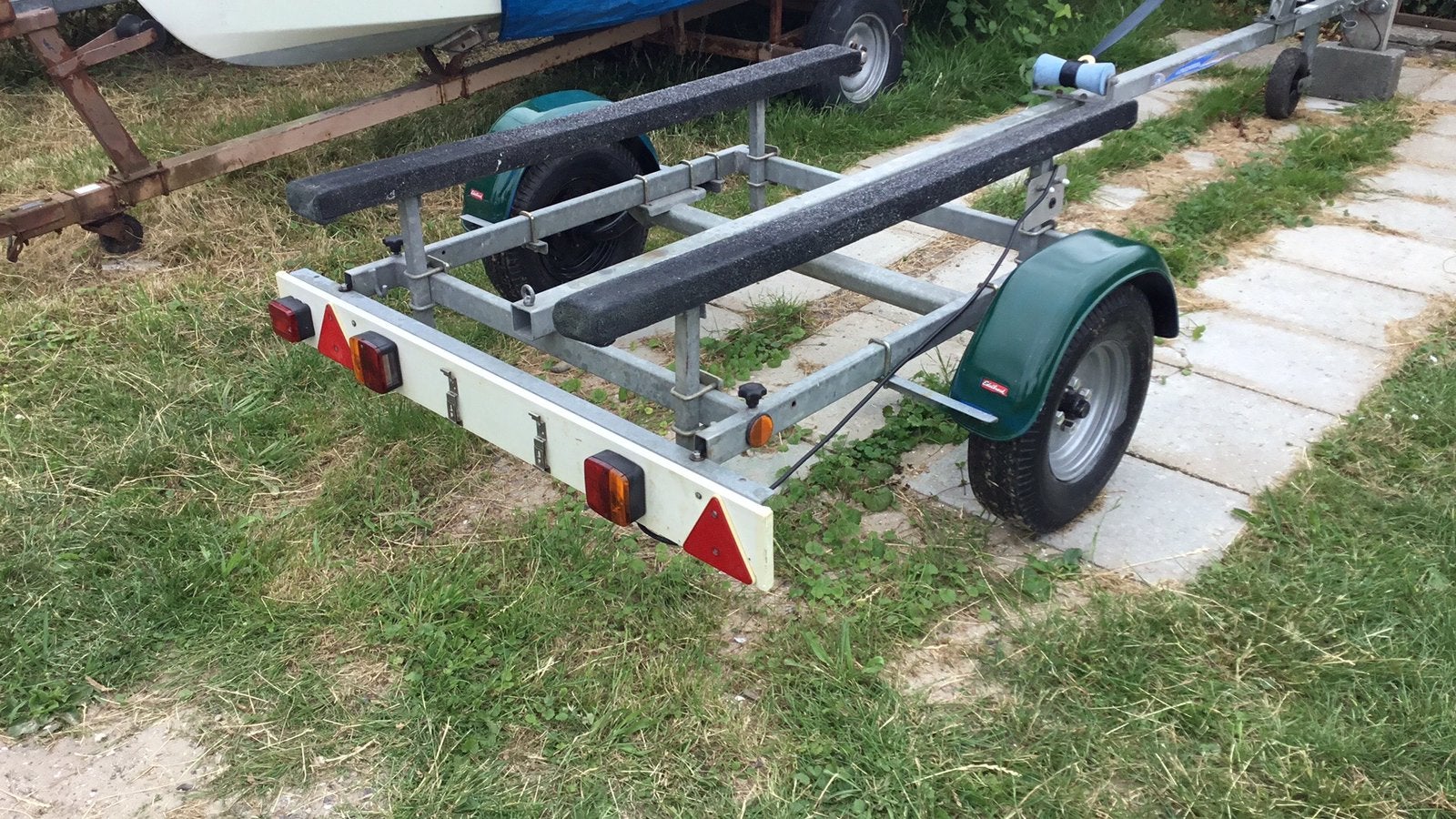Zeer nette trailer.., geheel roestvrij., Ophalen, Zo goed als nieuw, Minder dan 6 meter