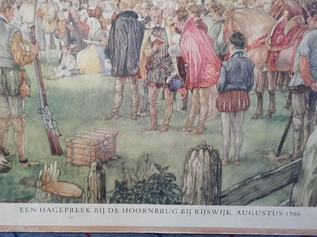 4 oude schoolplaten, Antiek en Kunst, Ophalen of Verzenden, Geschiedenis