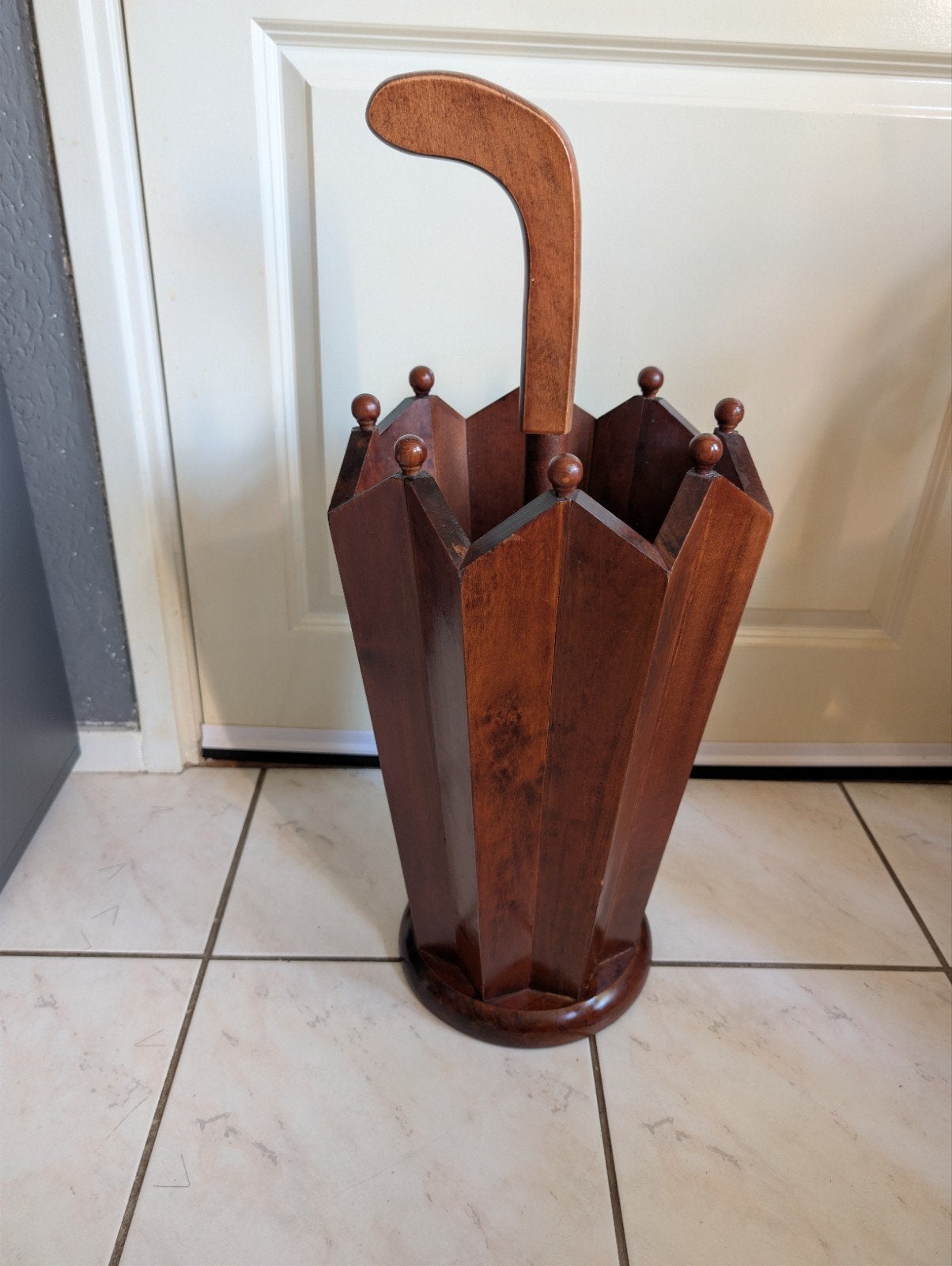 Art Deco Paraplubak Hout - jaren 20 30, Ophalen of Verzenden