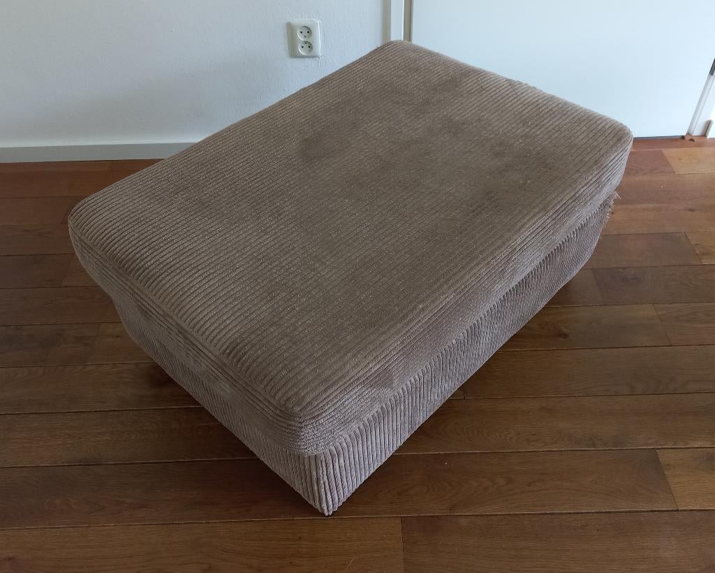 Voetenbank (hokker) rib 97x67x42 cm (LEZEN!), Ophalen, Gebruikt, 125 cm of meer, Rechthoekig