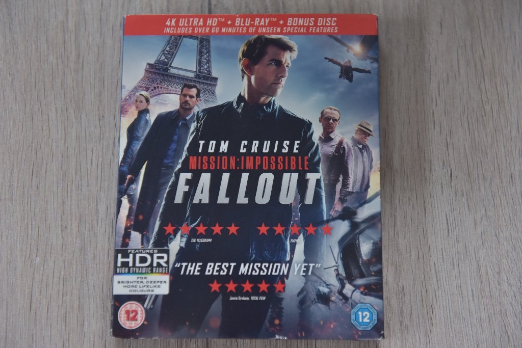 BLU-RAY - MISSION IMPOSSIBLE - FALLOUT- TOM CRUISE 3DVDbox, Spaans, Film, Vanaf 12 jaar, Verzenden