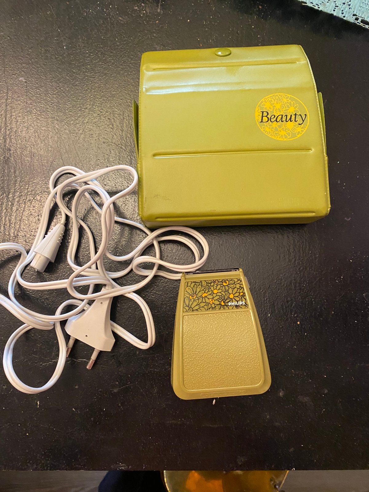 Philips Ladyshave vintage groen in etui, Ophalen of Verzenden, Zo goed als nieuw