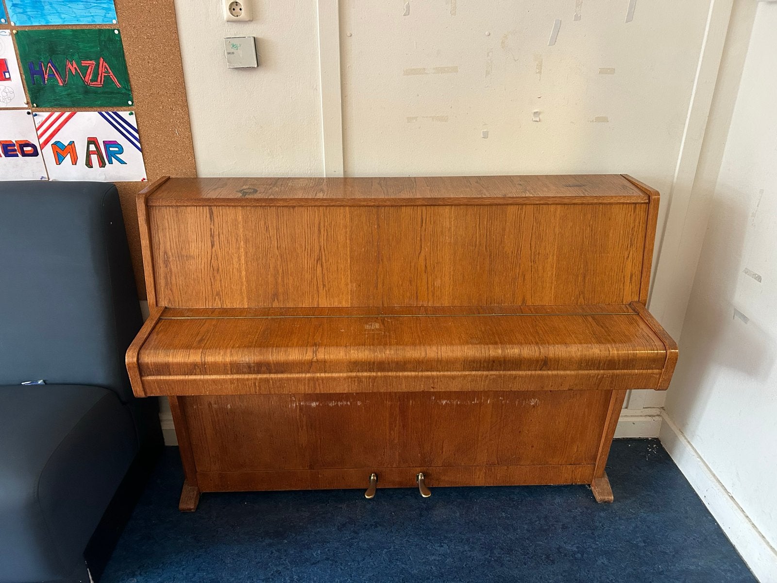 Vintage Förster Piano uit Tsjechoslowakije, Ophalen, Gebruikt, Bruin, Piano