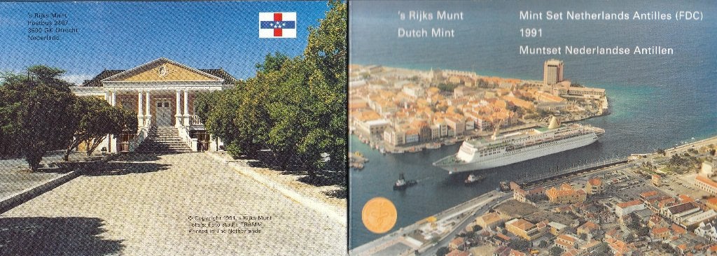 Munt Set Nederlandse Antillen 1991 (FDC), Ophalen of Verzenden, Zuid-Amerika, Setje