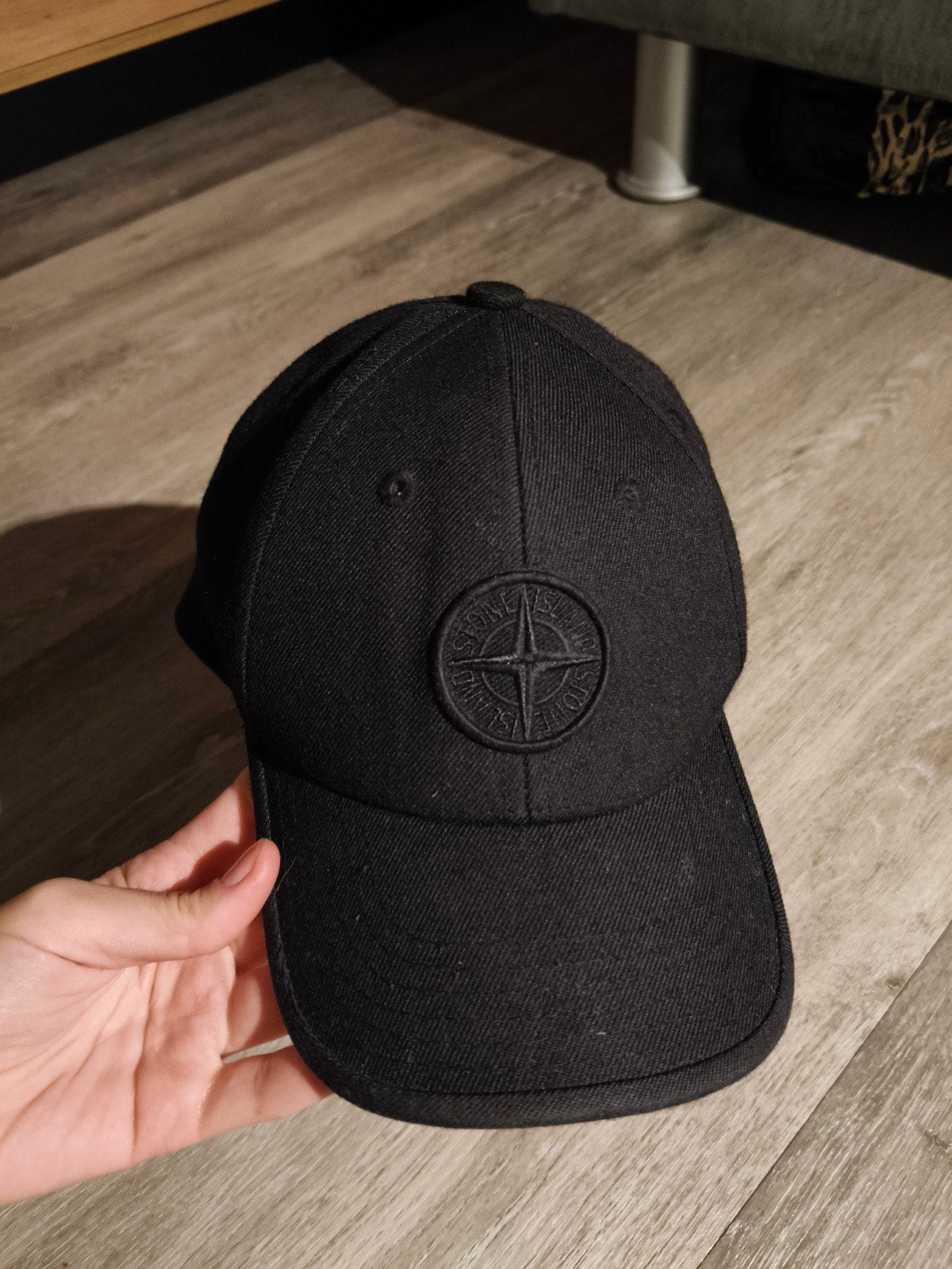Stone Island Junior Zwarte Pet - Maat 02, Kinderen en Baby's, Babykleding | Petten en Hoeden, Ophalen of Verzenden, Stone Island Junior