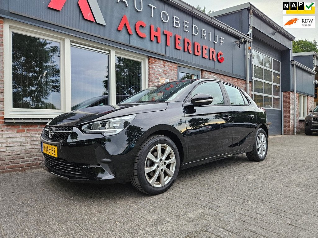 Opel Corsa 1.2 Edition Carplay! Airco! Cruise Control! Deale, Voorwielaandrijving, Euro 6, Zwart, Origineel Nederlands