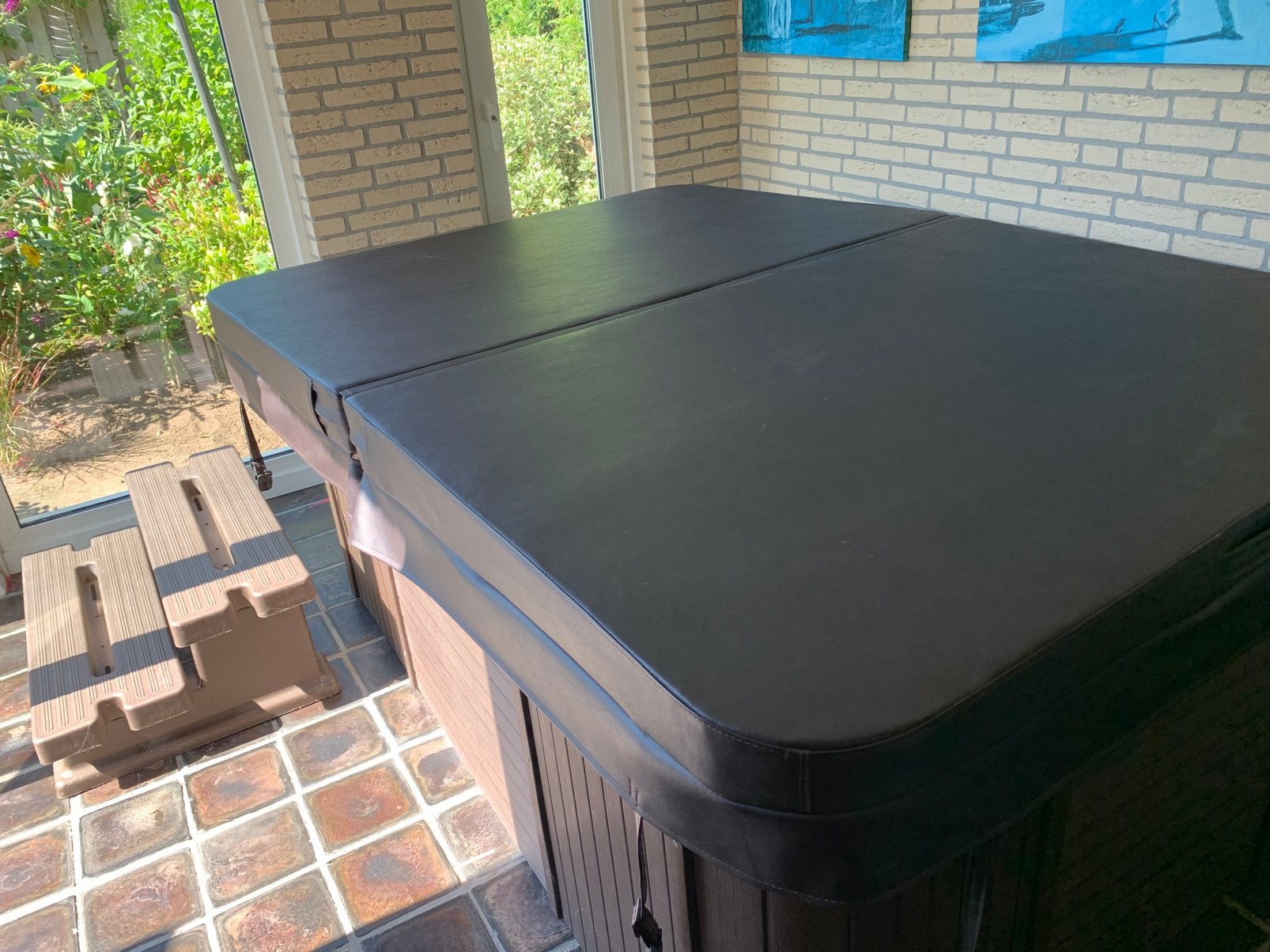 Jacuzzi , spa , drie personen Type Waikiki, Ophalen, Zo goed als nieuw, Trap, Vast