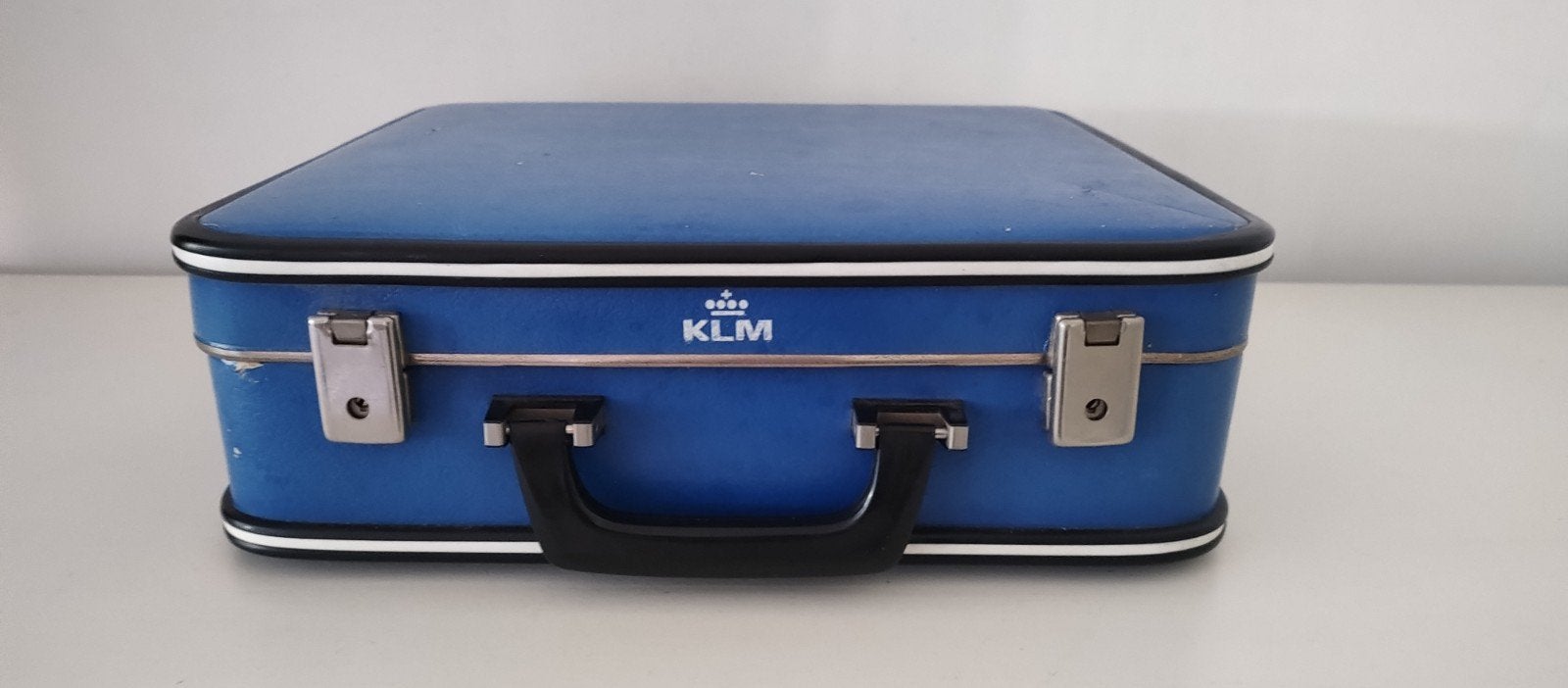 K720 VINTAGE jaren 70 KLM stewardess koffer, zeer fraai, Overige materialen, Gebruikt, Onbekend, Minder dan 50 cm