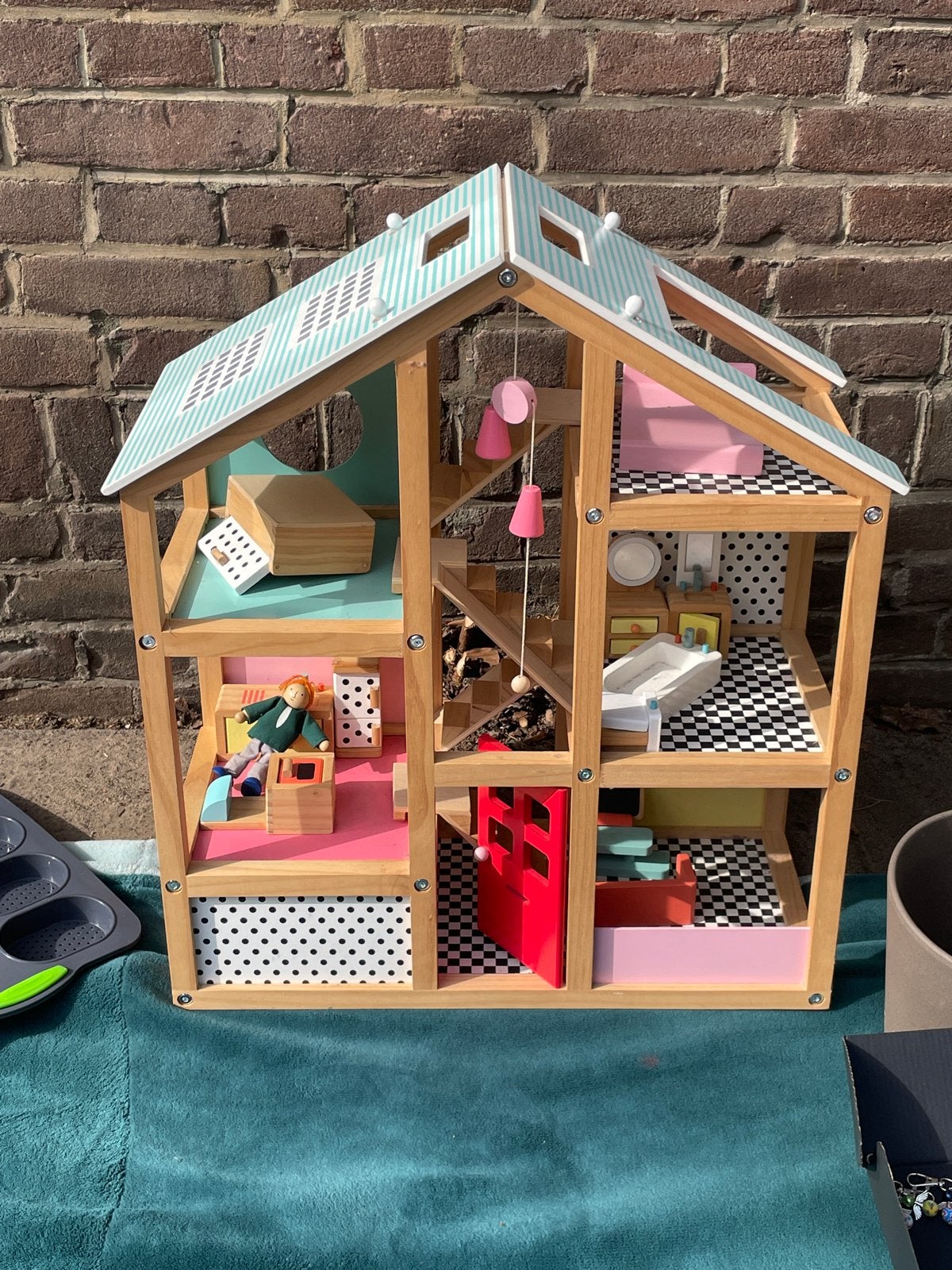 HEMA Poppenhuis met Meubels, Kinderen en Baby's, Ophalen, Zo goed als nieuw, Overige typen