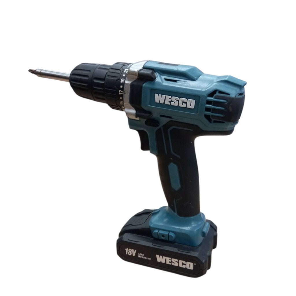 Wesco WS2971K2 Incl. 2 Accu's & Lader | Gebruikte Staat, Doe-het-zelf en Verbouw, Gereedschap | Boormachines, Wesco, Zo goed als nieuw