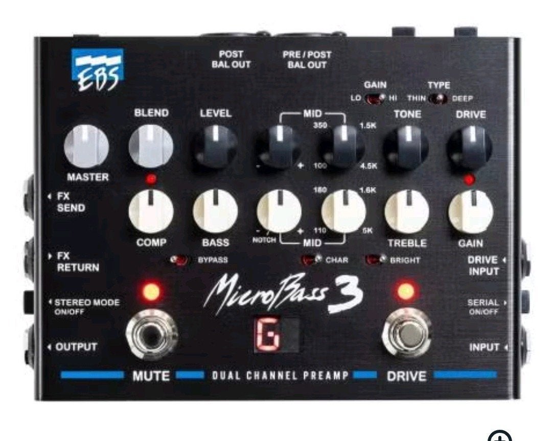 EBS microbass 3, Ophalen of Verzenden, Zo goed als nieuw