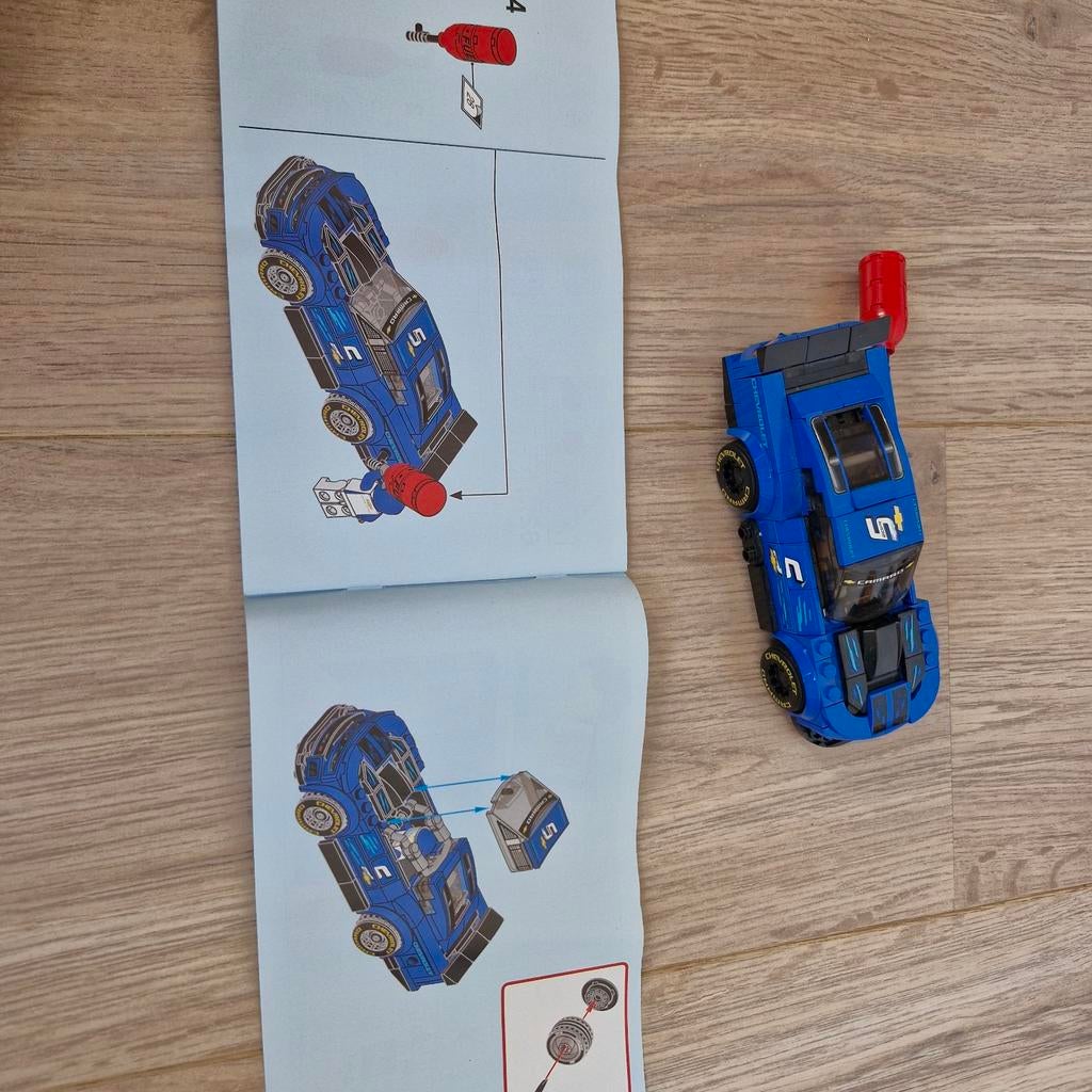 LEGO speed champions Chevrolet. 1x in elkaar gezet. Compleet, Ophalen of Verzenden, Zo goed als nieuw