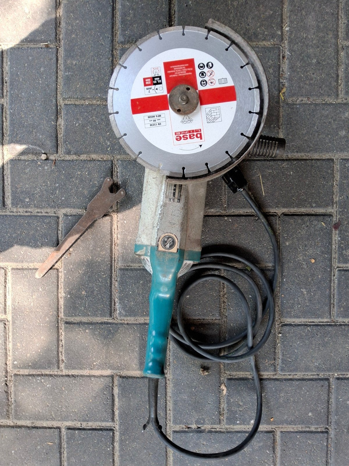 Vintage Bosch Haakse Slijpmachine met Diamantzaagblad, Ophalen, Gebruikt, 700 tot 1000 watt, Haakse handslijpmachine
