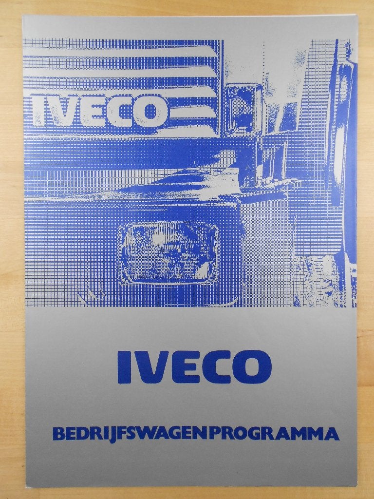 Iveco Programma Brochure 1982 – Daily Front Torpedo, Iveco, Ophalen of Verzenden, Zo goed als nieuw, Overige merken