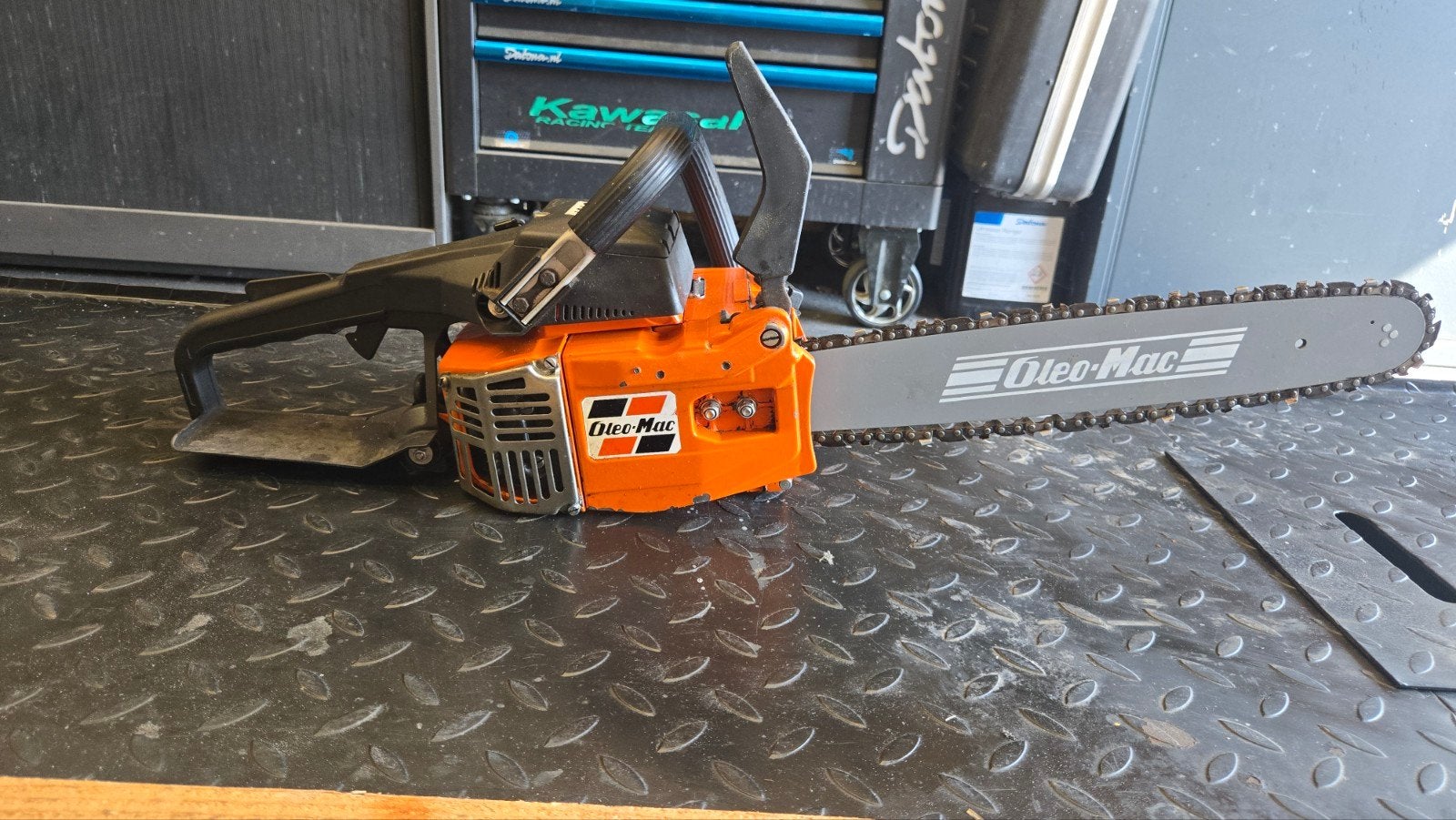 Ole Mac kettingzaag 340F, Tuin en Terras, Ophalen, Benzine, Ole-Mac