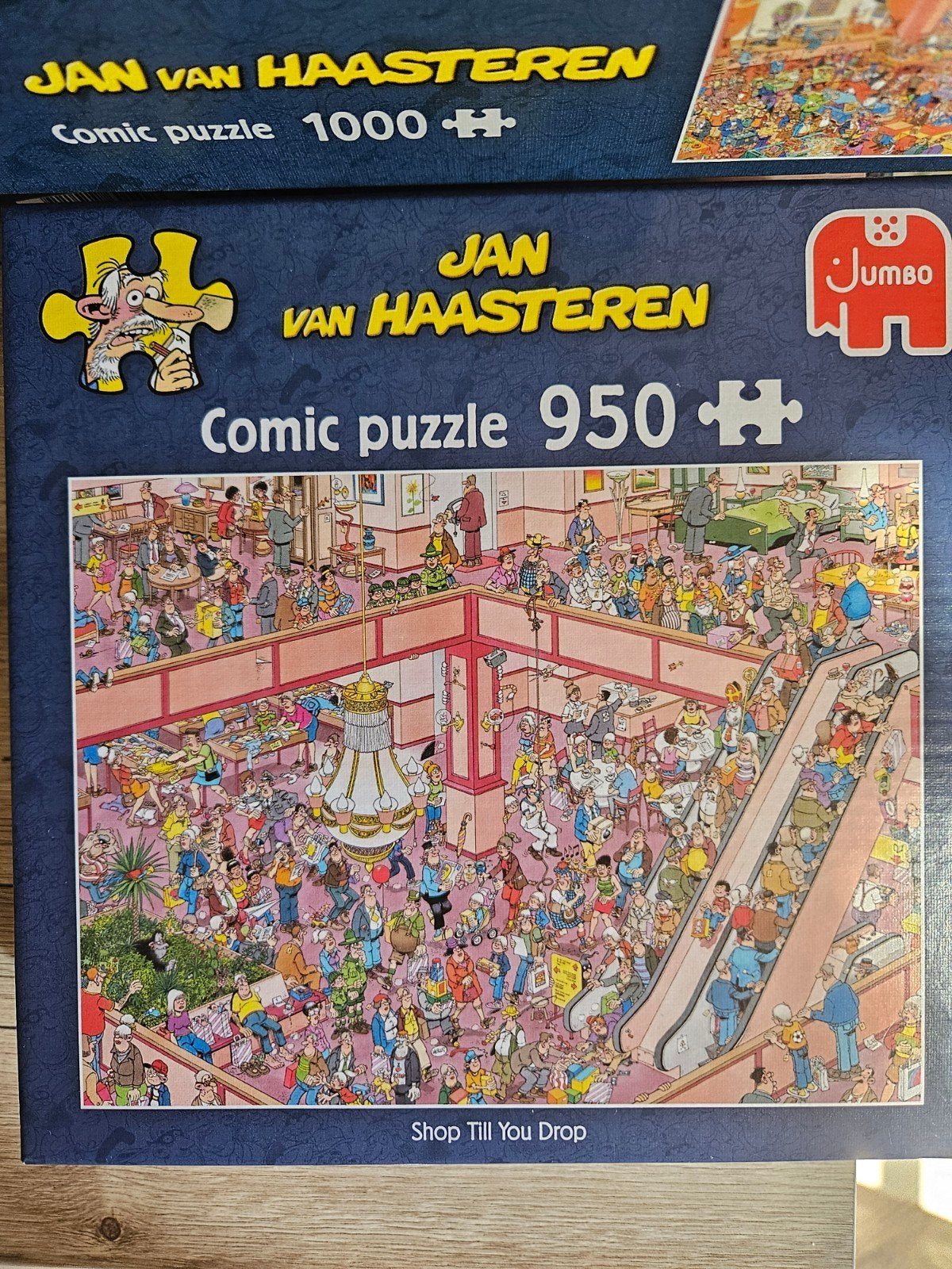 Jan van Haasteren Shop till you drop 950 stukjes, Ophalen of Verzenden, 500 t/m 1500 stukjes, Zo goed als nieuw