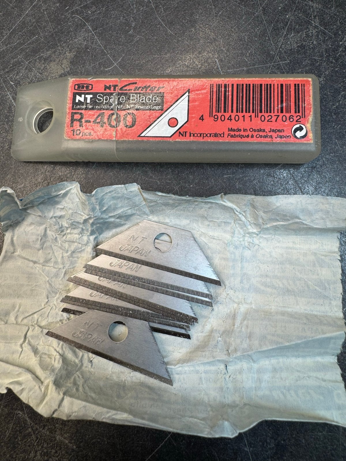 NT R-400 reservemesjes (9 stuks), Ophalen of Verzenden, Nieuw, Snijgereedschap, Overige merken
