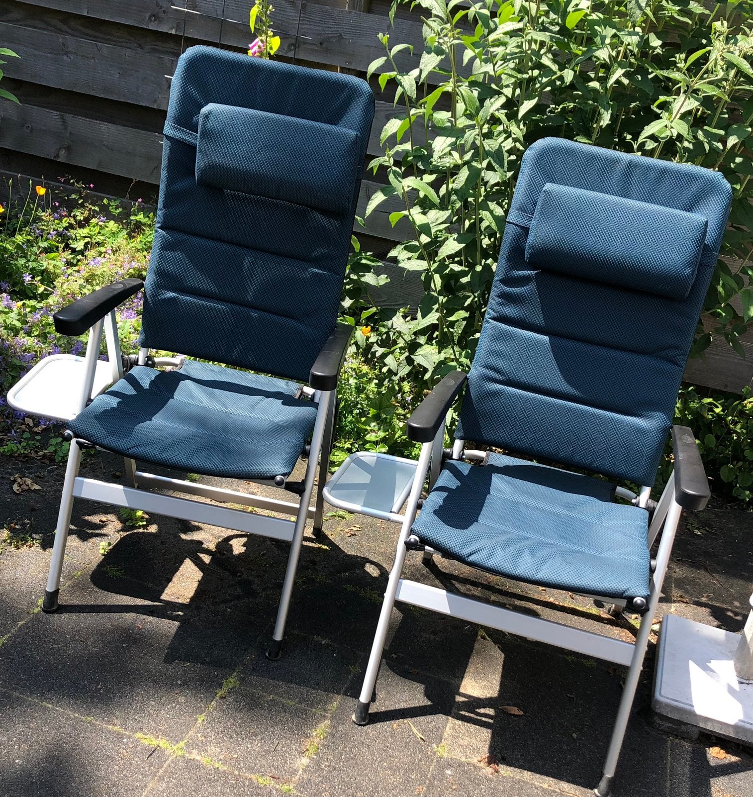 2 Human Nature kampeerstoelen, Caravans en Kamperen, Ophalen of Verzenden, Zo goed als nieuw, Campingstoel