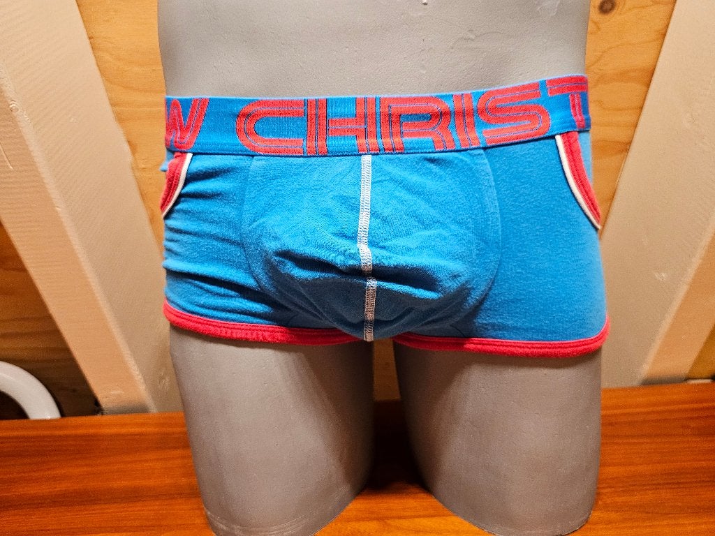 Andrew Christian Almost Naked Retro Pocket Boxer m, Kleding | Heren, Ondergoed, Ophalen of Verzenden, Blauw, Andrew Christian