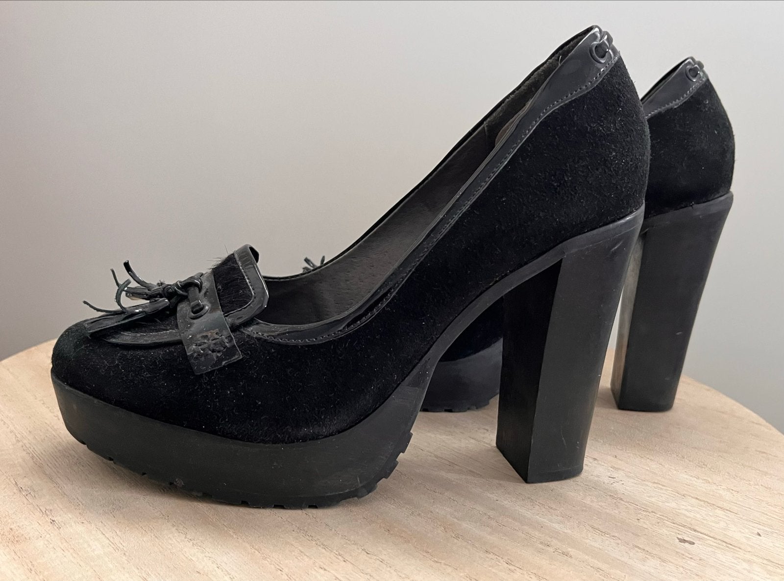 Punps, zwart suede maat 38, Ophalen of Verzenden, Zo goed als nieuw, Zwart, Pumps