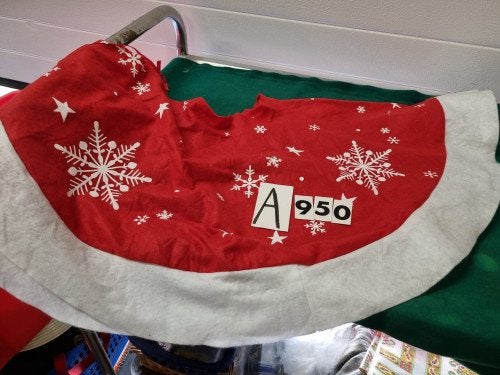 kerstboomvoet doek met sneeuw vlok [a950, Diversen, Ophalen of Verzenden, 'T Olde Gre-j, Info@toldegrej.nl, Endepoelstraat 20f Didam