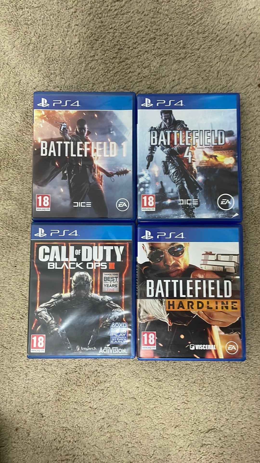 PlayStation 4 games battelfields, Spelcomputers en Games, 1 speler, Ophalen of Verzenden, Zo goed als nieuw, Vanaf 3 jaar