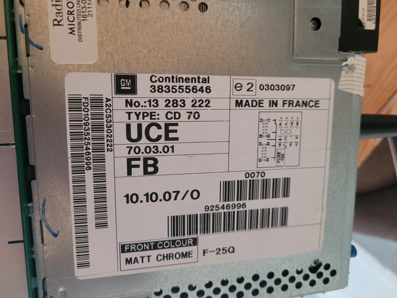 Autoradio opel astra, Auto diversen, Autoradio's, Ophalen of Verzenden, Zo goed als nieuw