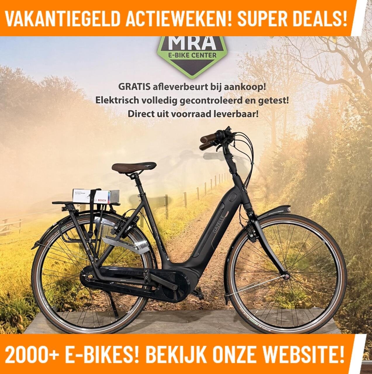 Gazelle Grenoble Elektrische fiets met BOSCH midden motor!, 55 tot 59 cm, Gazelle