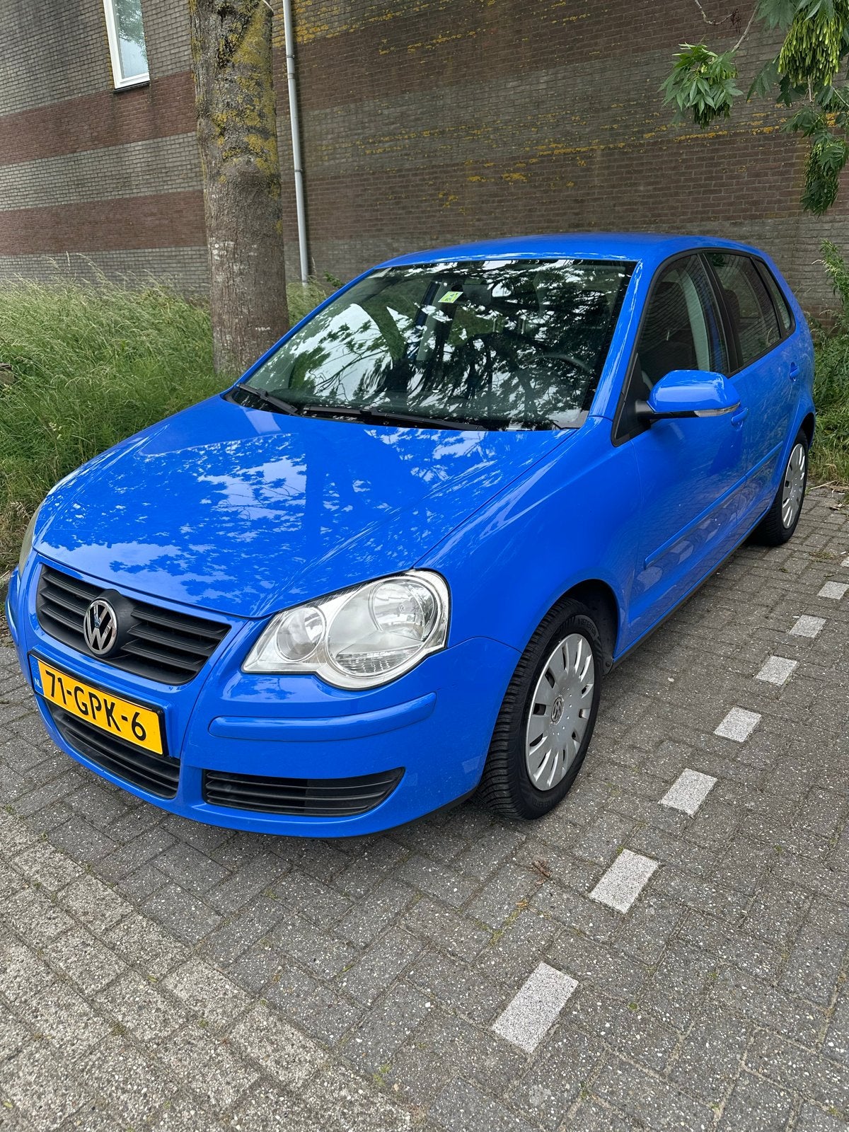 Volkswagen Polo 1.4 16V 59KW 2008 Blauw, Voorwielaandrijving, 40 €/maand, 4 cilinders, Blauw