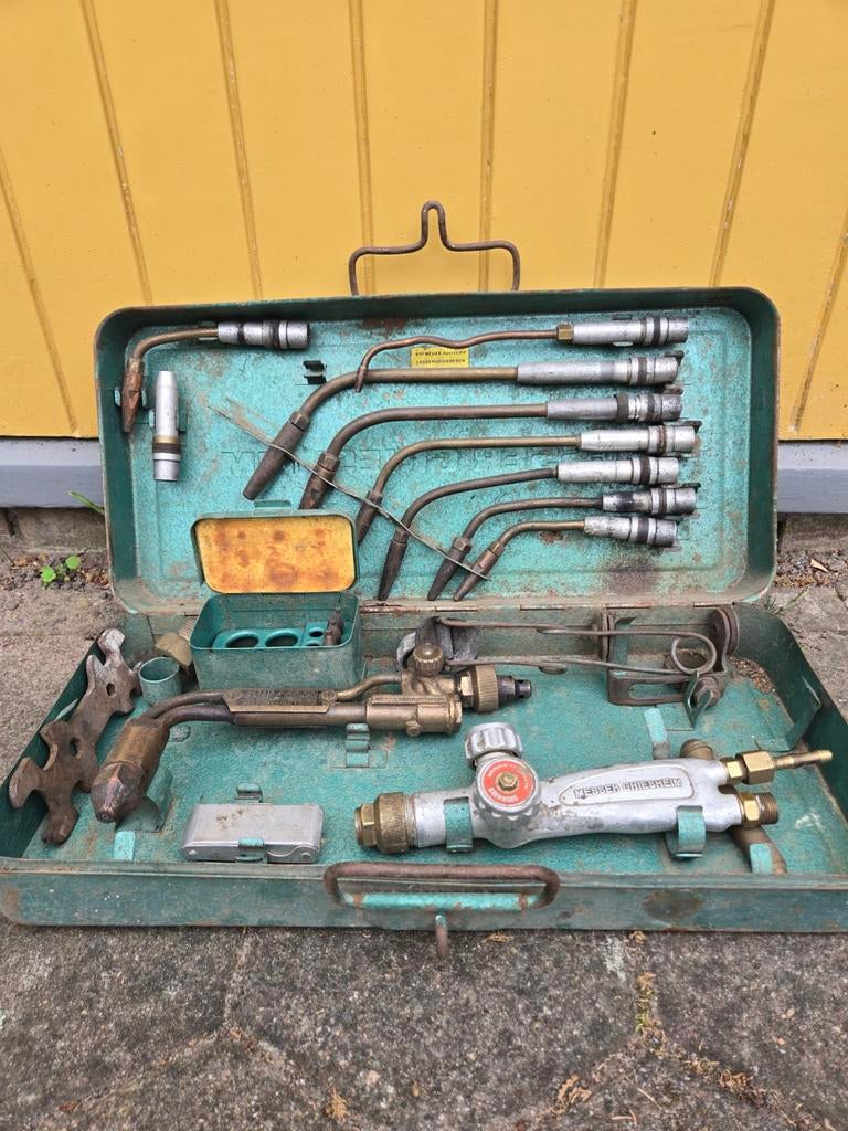 Vintage lasapparaat in koffer, Ophalen, Gebruikt, Minder dan 150 ampère, Elektroden