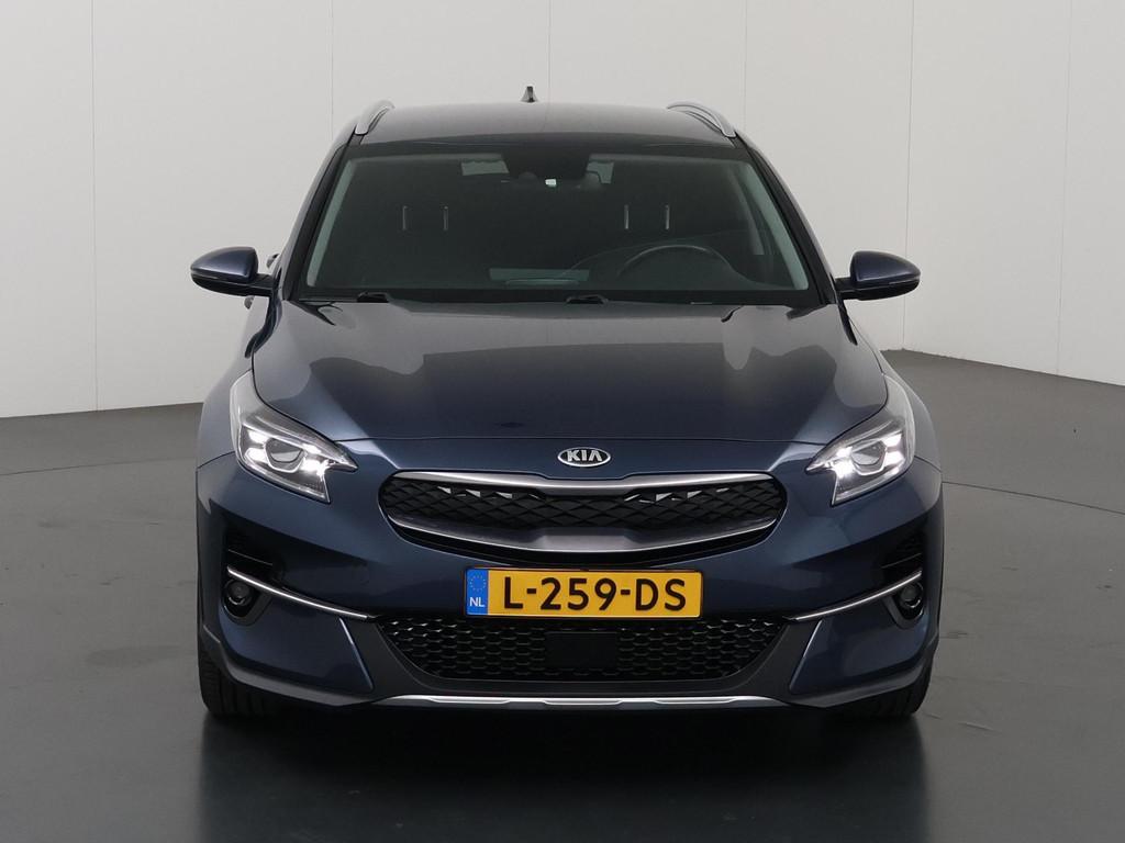 Kia XCeed 1.6 GDi PHEV DynamicPlusLine | Trekhaak | Stoel/St, Auto's, XCeed, Gebruikt, Blauw, Leder en Stof
