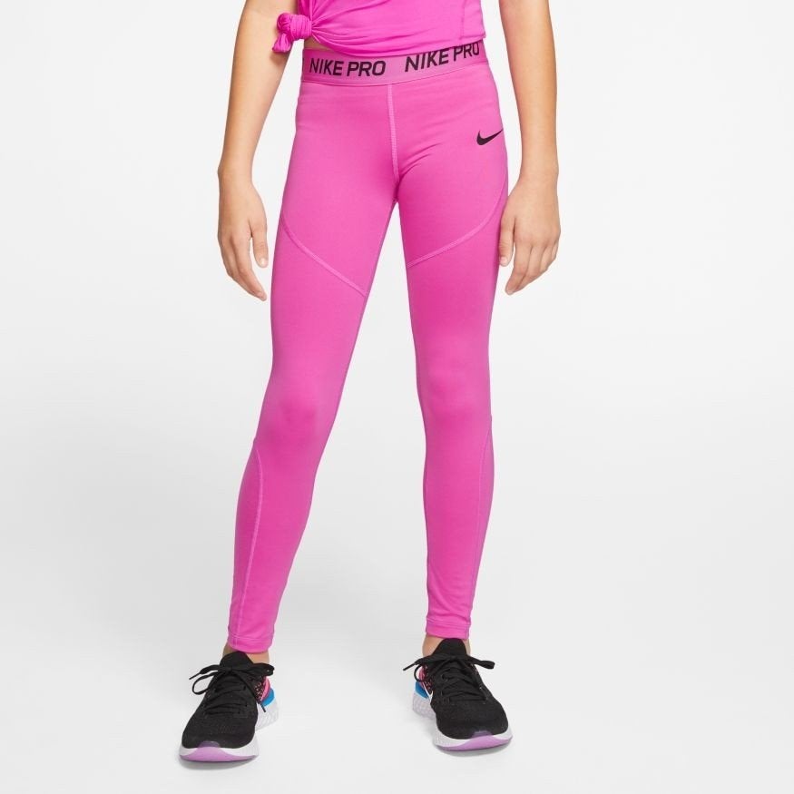Nike Pro Legging, Fuchsia, maat Meisjes L, NIEUW, Verzenden, Nike, Nieuw, Fitness of Aerobics