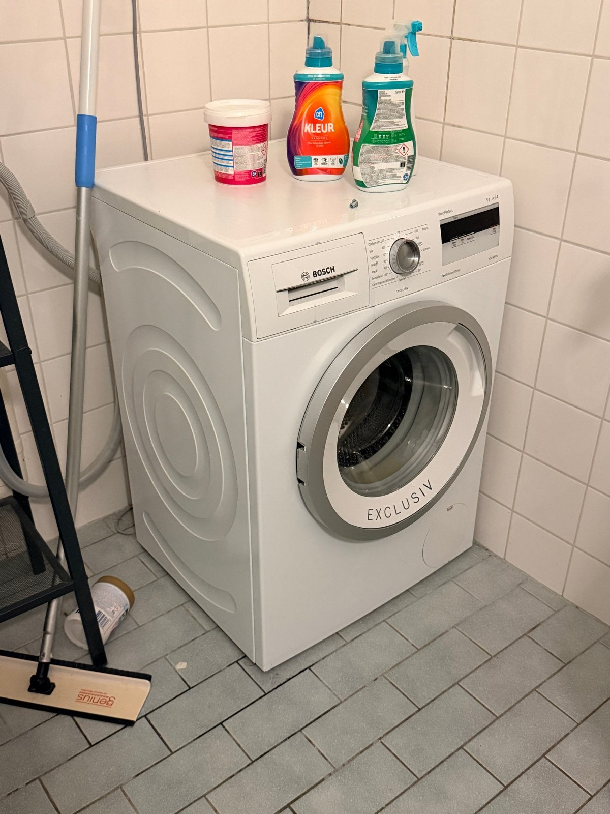 Bosch Serie 4 VarioPerfect Wasmachine EcoSilence Drive, Ophalen, Gebruikt, Voorlader, Wolwasprogramma