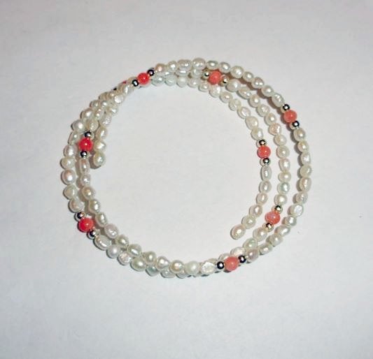 Armband Parels Wrap armband zoetwater, Overige materialen, Overige kleuren, Verzenden, Nieuw