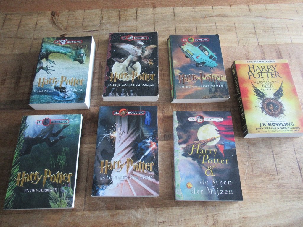 Serie van 7 ! verschillende delen Harry Potter boeken boek, Ophalen of Verzenden, Zo goed als nieuw, J.K. Rowling