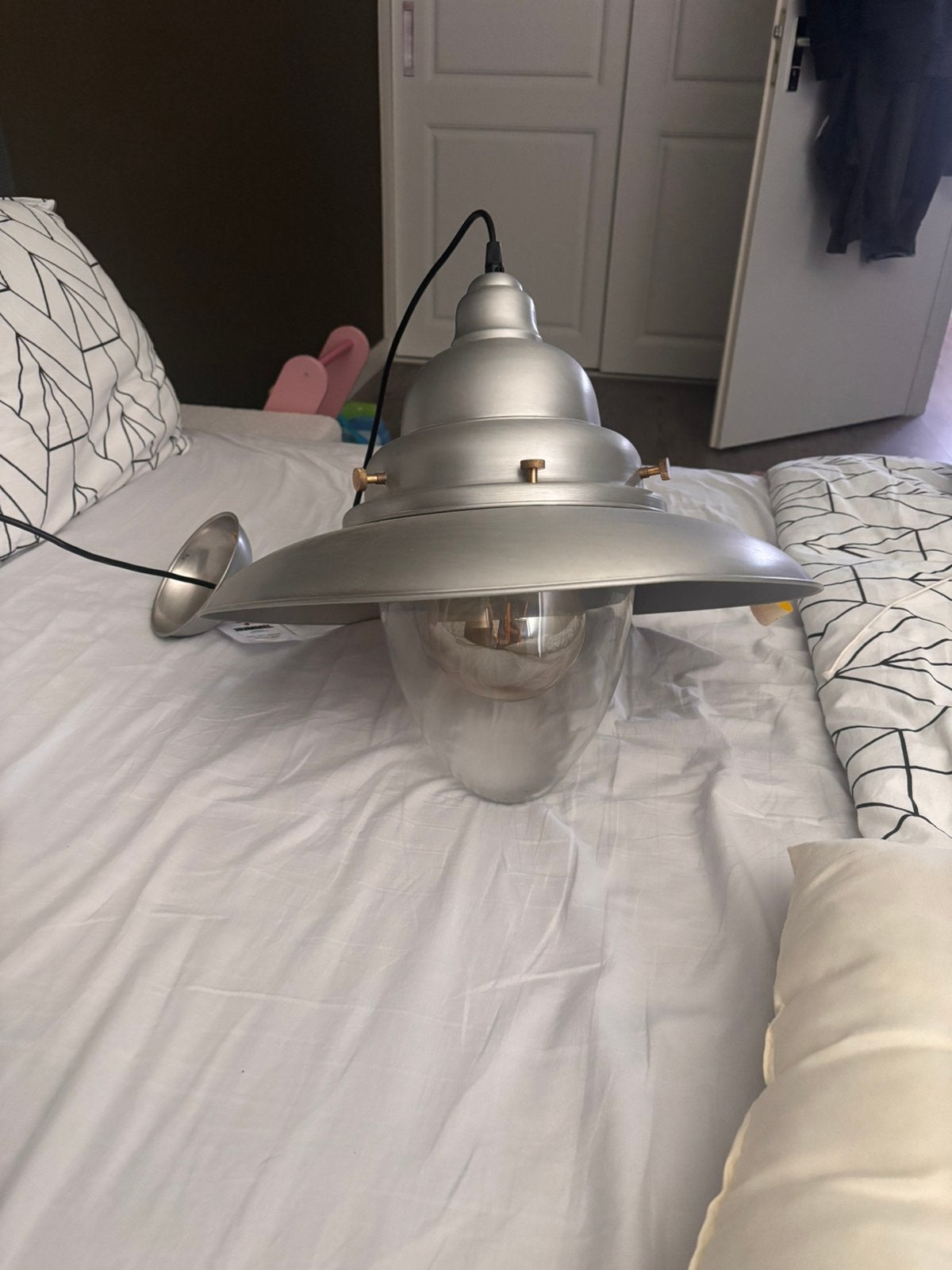 Industriele lamp, Ophalen, Zo goed als nieuw, Minder dan 50 cm
