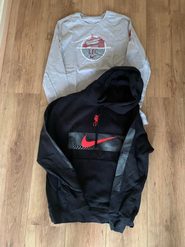 Nike Liverpool longsleeve en hoodie - Maat S, Ophalen of Verzenden, Zo goed als nieuw, Maat 46 (S) of kleiner