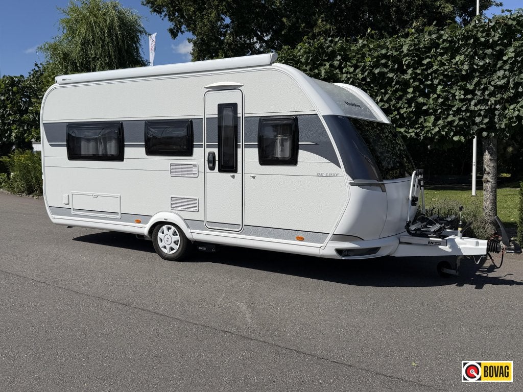 Hobby De Luxe 460 LU verkocht, Caravans en Kamperen, Caravans, Rondzit, Hobby, Bedrijf, 4 tot 5 meter