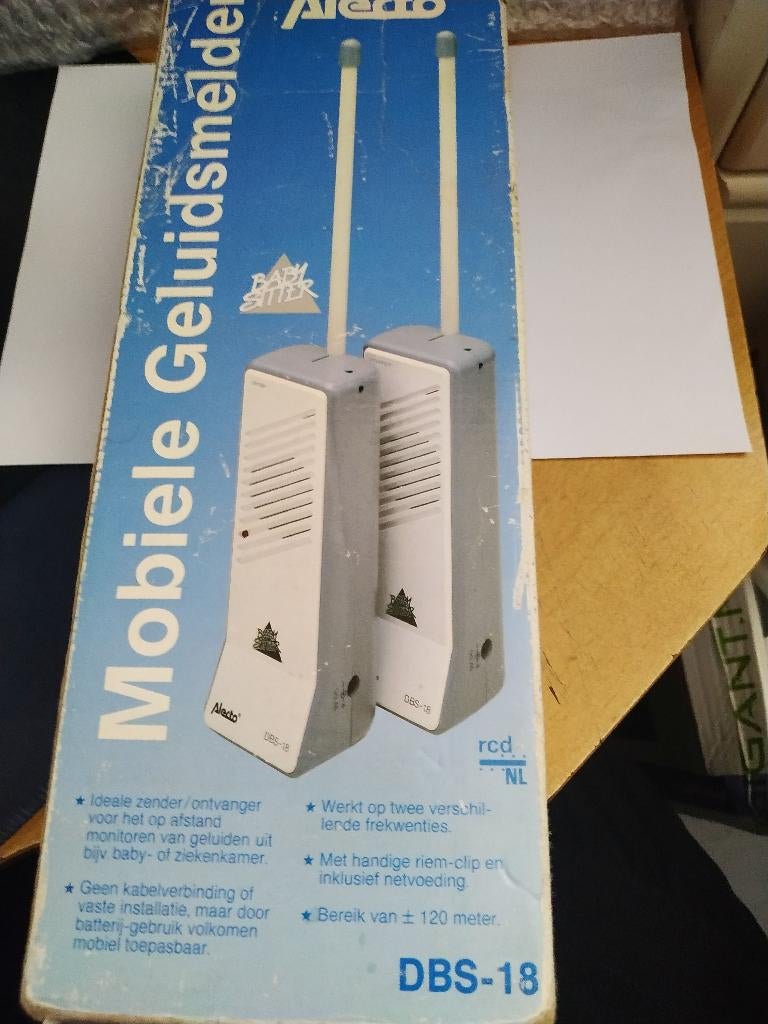 Alecto DBS-18 Mobiele Geluidsmeldert, Kinderen en Baby's, Babyfoons, Ophalen of Verzenden, Gebruikt, 250 meter of meer